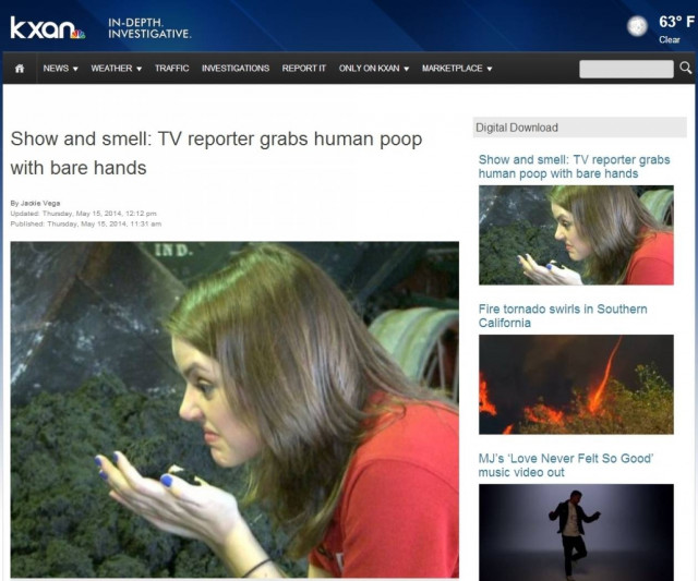 Δεν είναι εύκολο να είσαι δημοσιογράφος και να μυρίζεις... περιττώματα! (βίντεο)