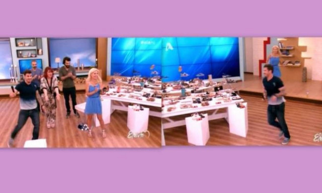 Απολαυστικό βίντεο: Ο Άκης πέταξε το σκαμπό και η Ελένη τον κυνήγαγε!