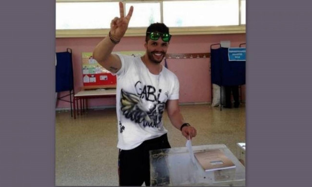 Εκλογές 2014: Γιώργος Τσαλίκης: Μια πόζα μπροστά στην κάλπη!