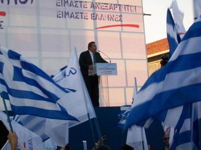 Καμμένος: Κυβέρνηση εθνικής ενότητας με όσους δεν υποτάχθηκαν στην Μέρκελ