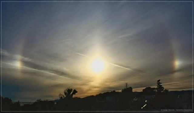 Αλεξανδρούπολη: Το όμορφο και σπάνιο ατμοσφαιρικό φαινόμενο sundog