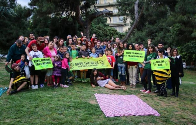 Θεσσαλονίκη: Γιορτή… μέλισσας από τη Greenpeace