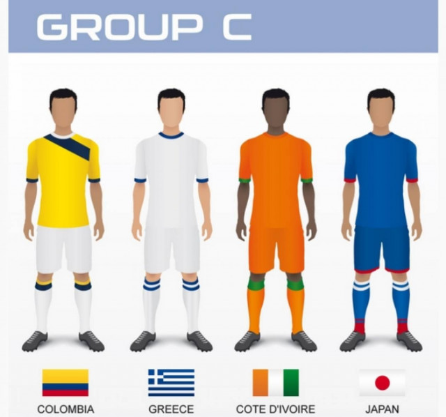 Μουντιάλ 2014: Τα ρόστερ των εθνικών ομάδων (3ος όμιλος)