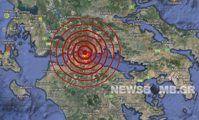 Σεισμός 3,6 Ρίχτερ βορειοδυτικά του Αιγίου