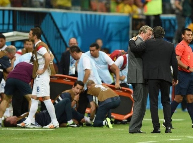 Mundial 2014: Τραυματίστηκε πανηγυρίζοντας το γκολ! (video)