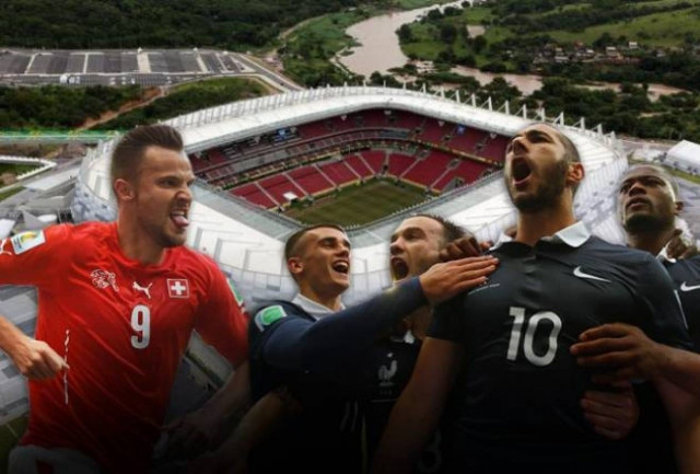 Παγκόσμιο Κύπελλο Ποδοσφαίρου 2014: Ελβετία - Γαλλία 2-5