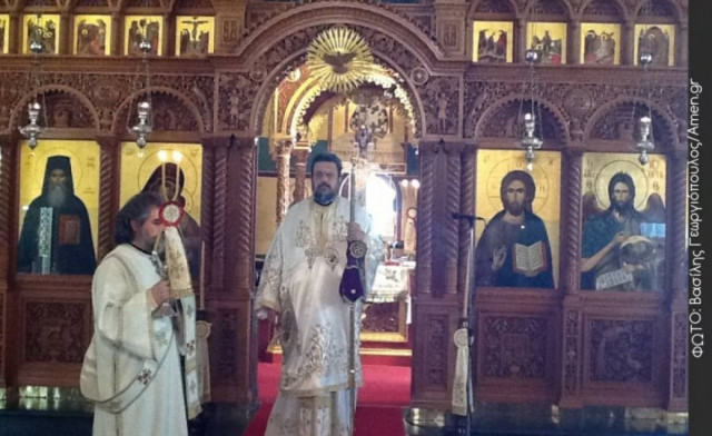 Ο Μητροπολίτης Μεσσηνίας στην Κάλυμνο