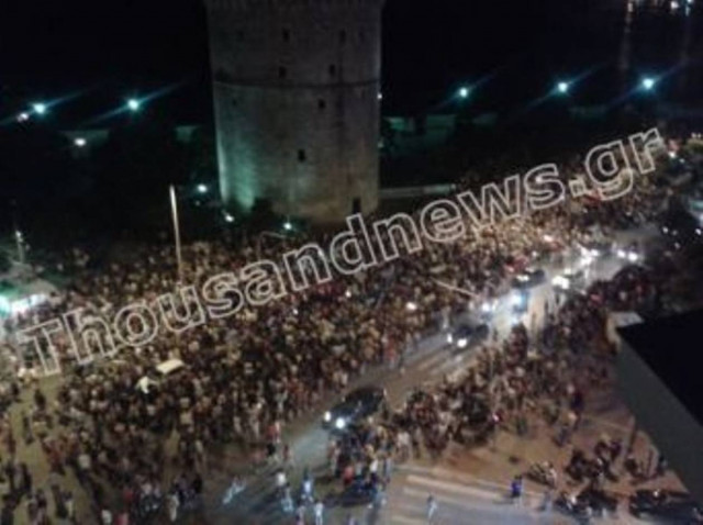 Μουντιάλ 2014: Η Θεσσαλονίκη γιόρτασε στο Λευκό Πύργο! (videos)