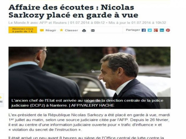 Τα διεθνή ΜΜΕ γράφουν για την κράτηση του Σαρκοζί
