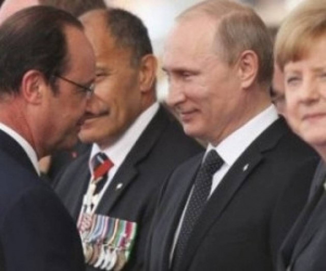 Ολάντ και Μέρκελ ζητούν από τον Πούτιν να πιέσει τους αυτονομιστές