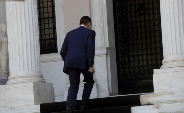 Σύσκεψη Αντ. Σαμαρά, Ευ. Βενιζέλου, Γκ. Χαρδούβελη και Ι. Στουρνάρα