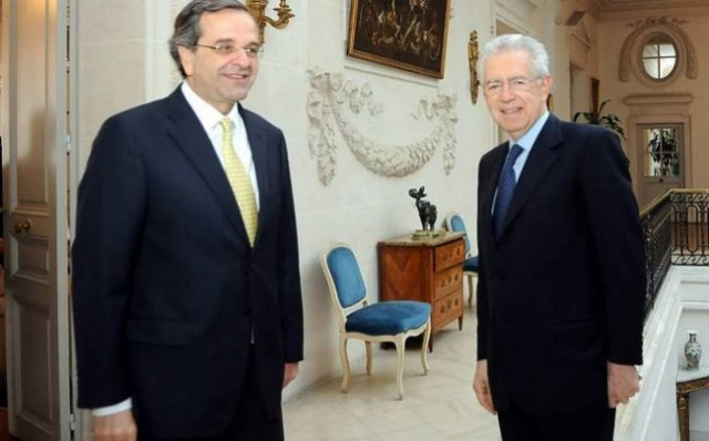 Τετ α τετ Σαμαρά με Μόντι και Λέτα