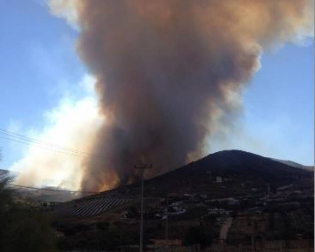Φωτιά Κερατέα: Δείτε τις φωτό που έστειλε επισκέπτης του Newsbomb.gr