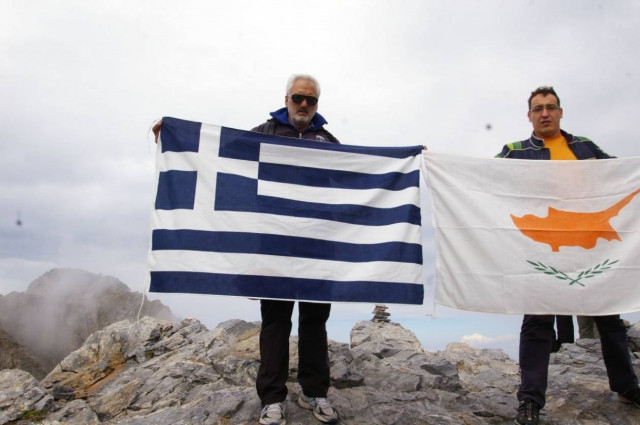 Το κατεχόμενο χώμα στις κορυφές του Ολύμπου