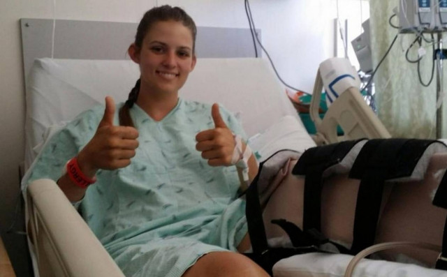 Προσπάθησε να ακρωτηριάσει το πόδι της με κλειδιά αυτοκινήτου! (βίντεο)