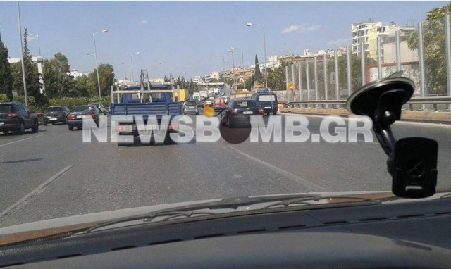 Μποτιλιάρισμα στον Κηφισό λόγω τροχαίου (pics)