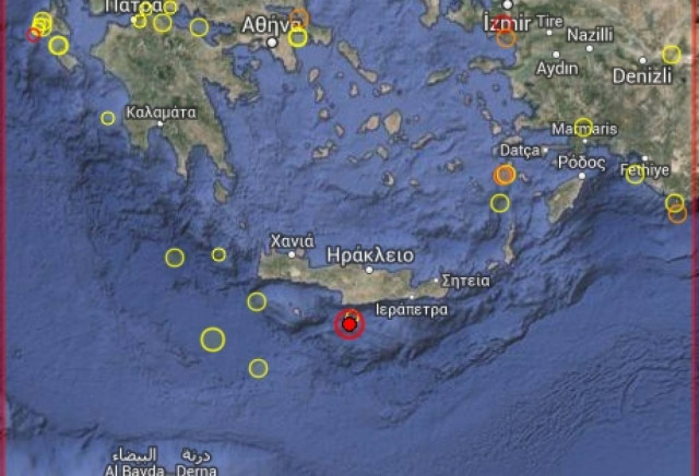 Ισχυρός σεισμός στην Κρήτη