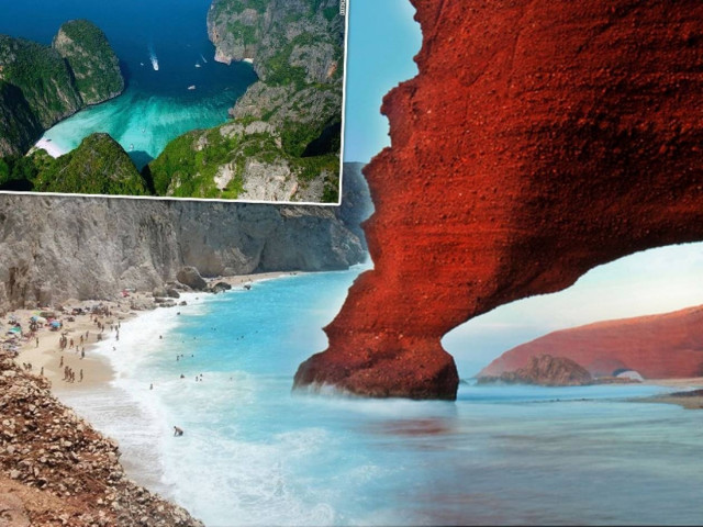 Μοναδικές παραλίες στο χείλος του γκρεμού