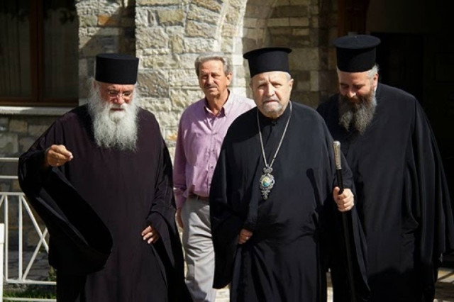 Ο Μητροπολίτης Χαλκηδόνος στο Μοναστήρι του Τρικόρφου