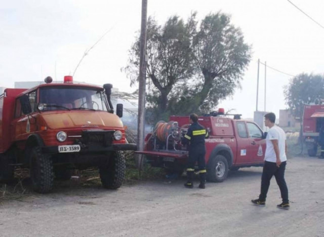 Ρόδος: Φωτιά στο Κάστρο της Κρεμαστής