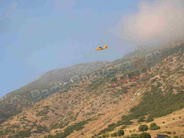 Πρέβεζα: Υπό έλεγχο η φωτιά στα Μουζακαίικα – Έκαψε 180 στρέμματα