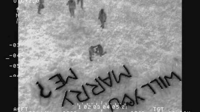 Αστυνομικό ελικόπτερο «συνέλαβε» πρόταση... γάμου! (pics)