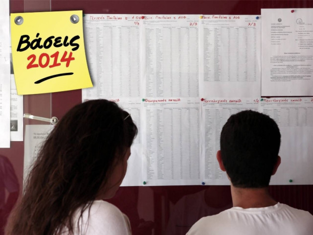 Βάσεις 2014:  Δείτε αναλυτικά όλες τις βάσεις εισαγωγής σε ΑΕΙ και ΤΕΙ