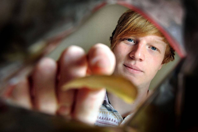 Εθισμένος στα... πατατάκια! (pics)