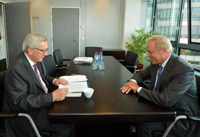 Το χαρτοφυλάκιο της Ελλάδας στην ατζέντα συνάντησης Αβραμόπολου - Γιούνκερ