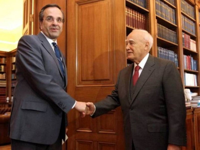 Μυστήριο με τη συνάντηση Σαμαρά - Παπούλια