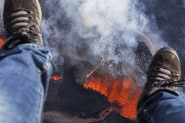 Amazing aerial photos of the Iceland volcano
