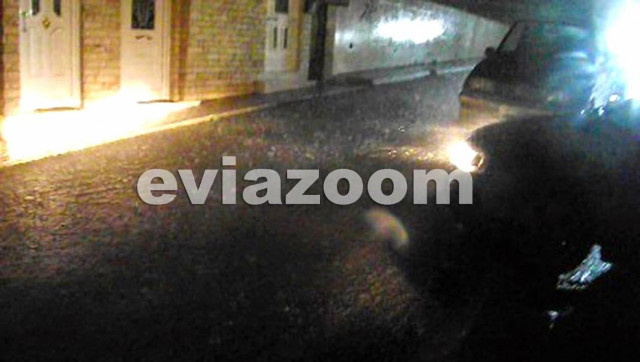 Εύβοια: Ισχυρή καταιγίδα στην Χαλκίδα (vid)