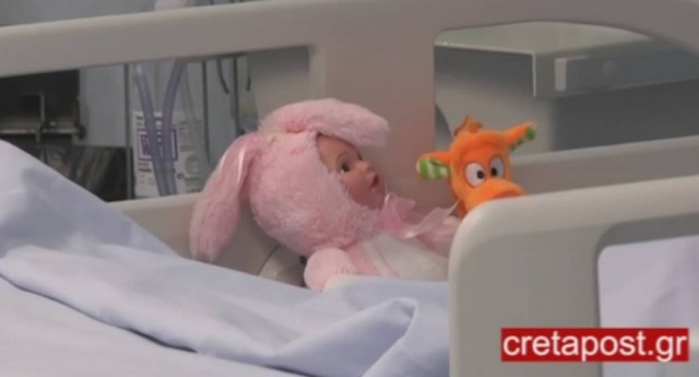 Κρήτη: Το 17 μηνών κοριτσάκι που έχει μεγάλη θέληση για ζωή (vid)