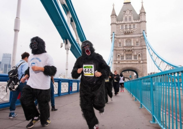 «Γορίλες» κατέλαβαν το Λονδίνο (pics)