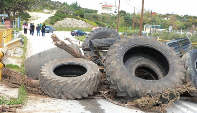 Οκτώ κάτοικοι της Χαλκιδικής στην Ασφάλεια ως ύποπτοι για τα «μπλόκα» στην Ιερισσό