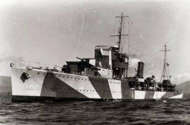 Σαν σήμερα το 1943 βυθίστηκε το αντιτορπιλικό Βασίλισσα Όλγα