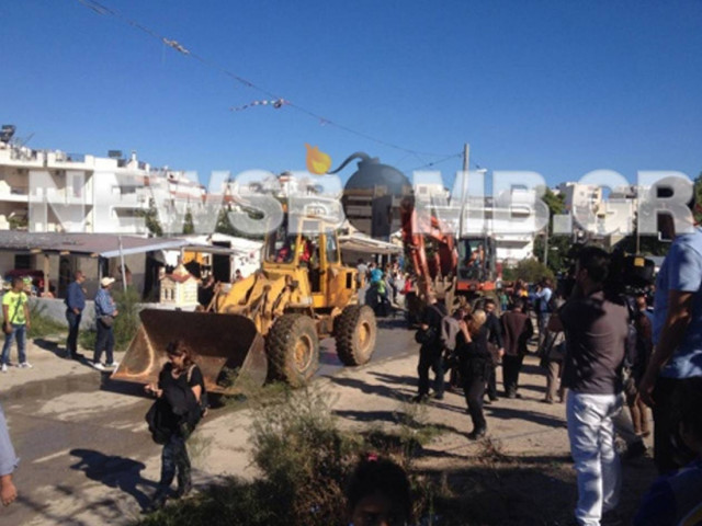 Ξεκίνησε η κατεδάφιση παραπηγμάτων στο Χαλάνδρι