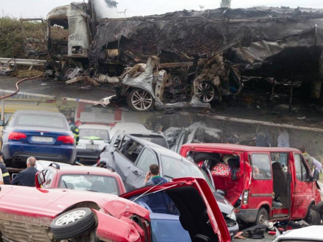 Φονική καραμπόλα στην Εγνατία Οδό