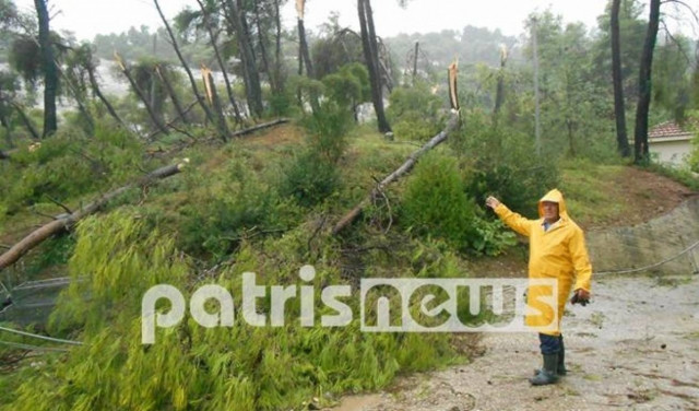 Σοβαρά προβλήματα στην Ηλεία από το χαλάζι (pics-vid)