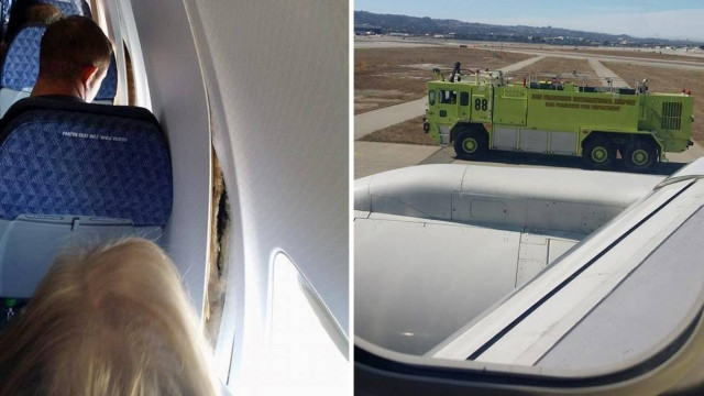 Αναγκαστική προσγείωση λόγω... ρωγμών στο αεροπλάνο (pic+video)