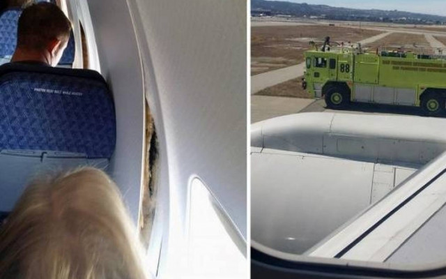 Αναγκαστική προσγείωση λόγω... ρωγμών στο αεροπλάνο (βίντεο)