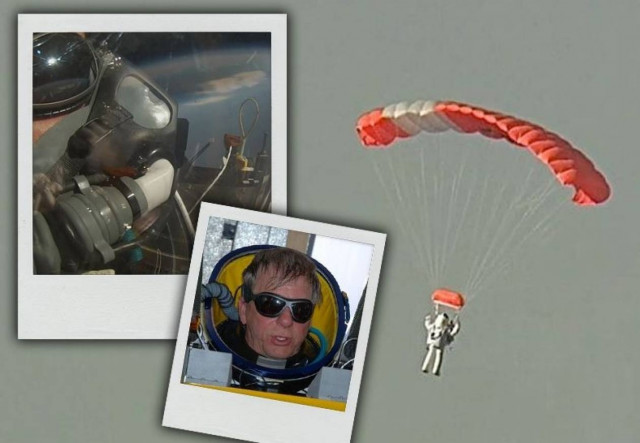 Νέο παγκόσμιο ρεκόρ: Ελεύθερη πτώση από τα 42 χιλιόμετρα (pics+vid)