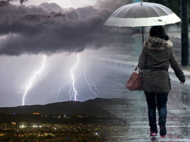 Καιρός: Ισχυρές καταιγίδες και σήμερα σε όλη την Ελλάδα