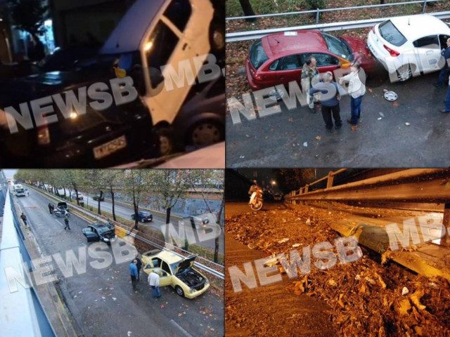 Σκηνικό χάους στην Αττική από την κακοκαιρία