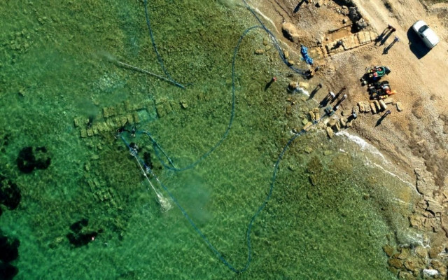 Στο «φως» οι αρχαίες προβλήτες στο Λέχαιο