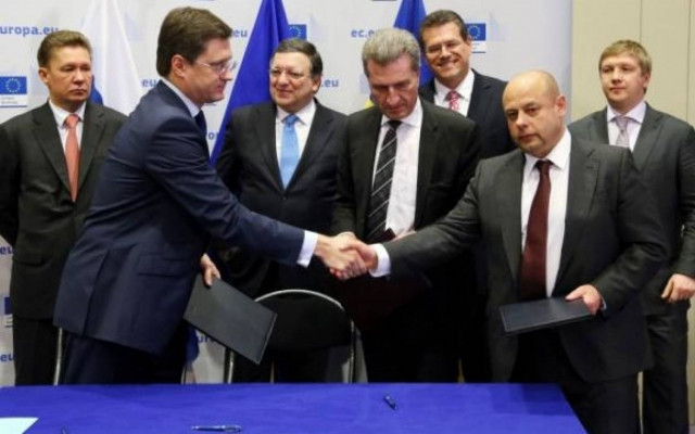 Φυσικό αέριο: Ικανοποίηση Πούτιν, Μέρκελ και Ολάντ για τη συμφωνία