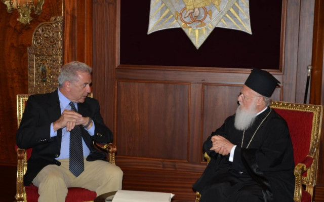 Συνάντηση Πατριάρχη Βαρθολομαίου με τον Δ. Αβραμόπουλο
