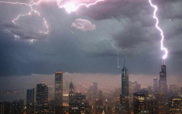 Εντυπωσιακές καταιγίδες πάνω από την Αμερική!