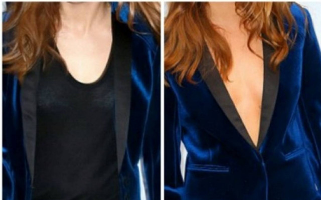 Έβγαλε την μπλούζα για να αλλάξει το βαρετό της στιλ!