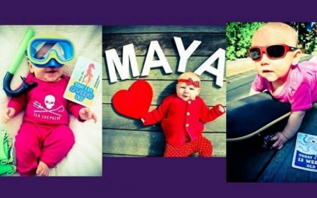 Μαμά φωτογραφίζει την κορούλα της κάθε εβδομάδα